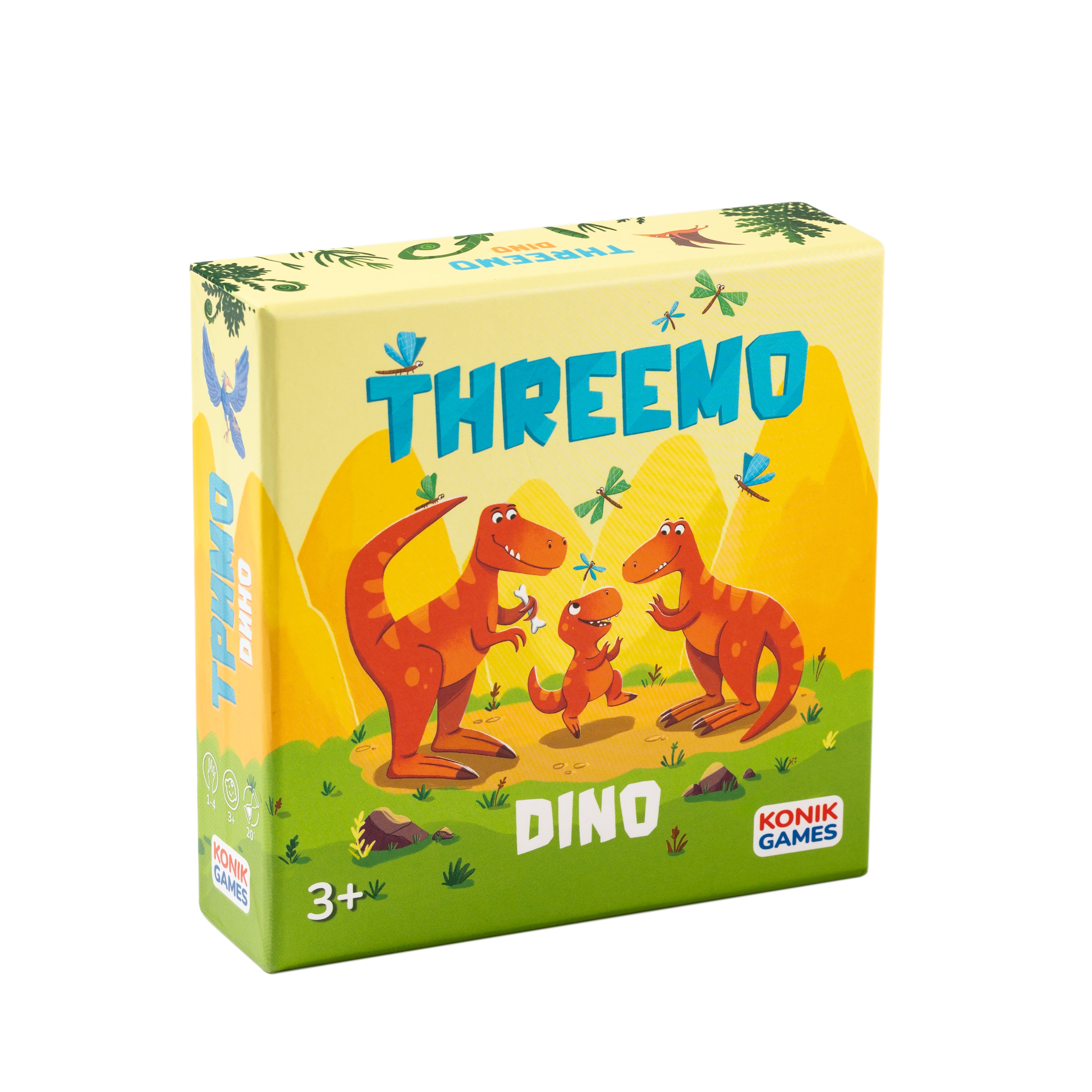 Детская настольная карточная игра ТРИМО ДИНО